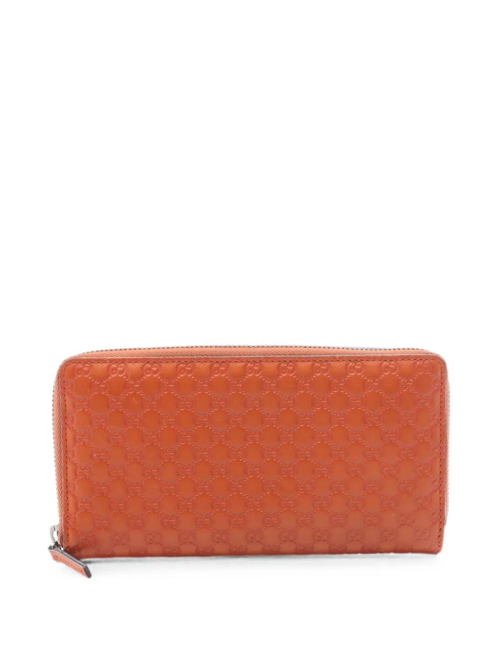 Gucci Pre-Owned 2000s Micro GG Guccissima long wallet - Arancione
