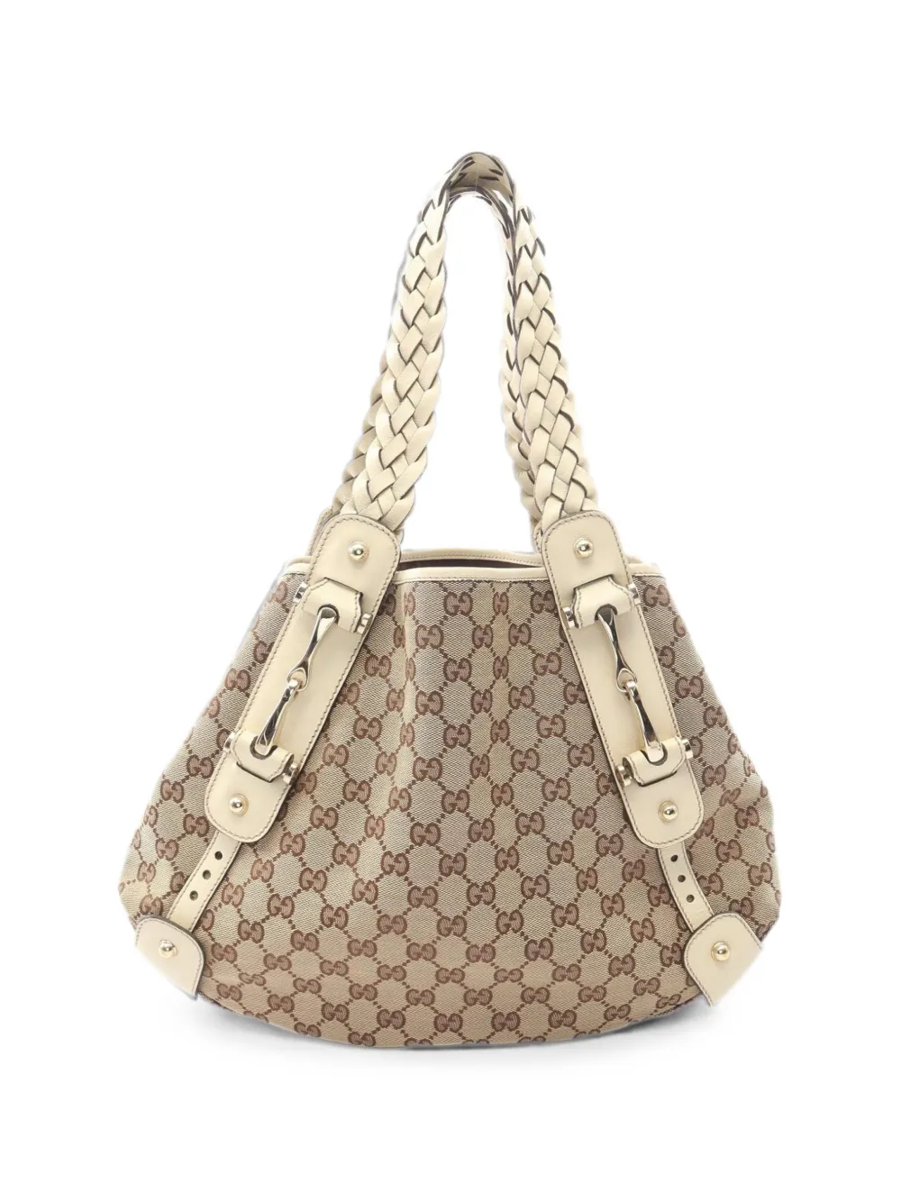 Gucci Pre-Owned 2010s GG-logo patterned tote bag - Nude