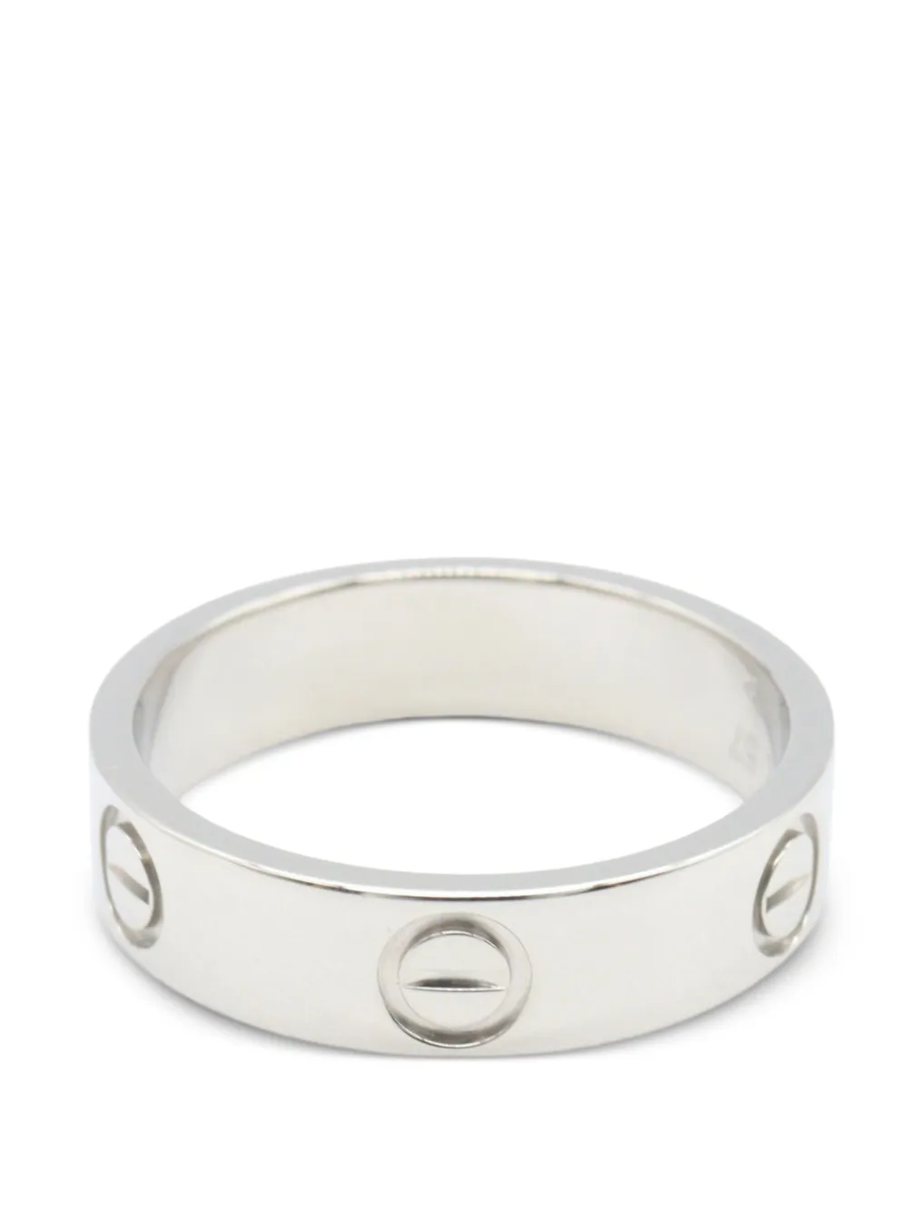 Cartier 2010s Love platinum ring - Argento