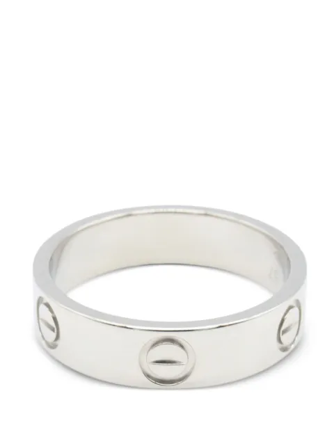 Cartier 2010s Love platinum ring
