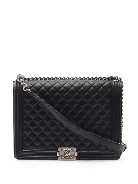 CHANEL Pre-Owned 2015-2016 Boy quilted shoulder bag