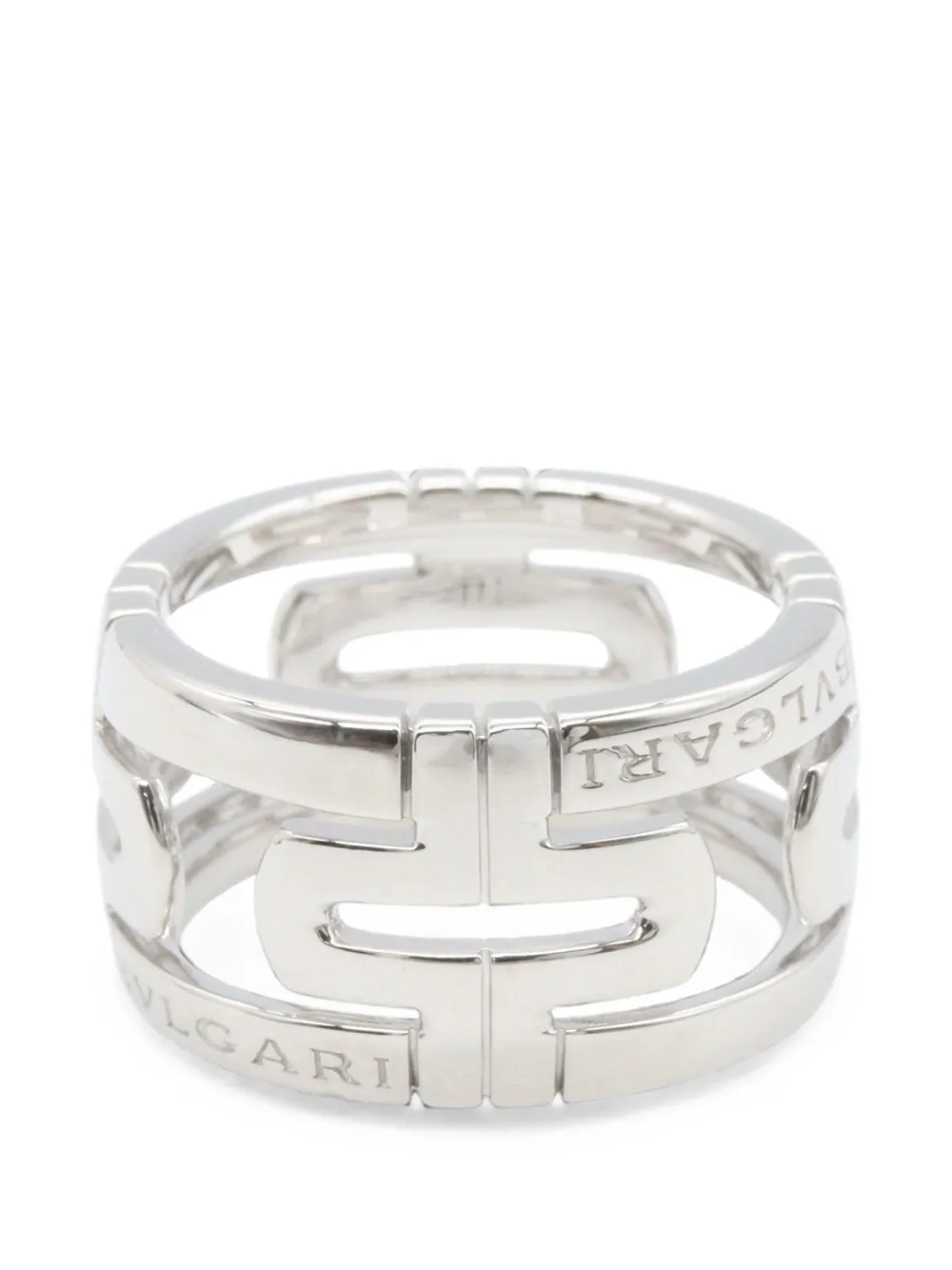 Pre-owned Bvlgari 2010s Parentesi Ring In Silver