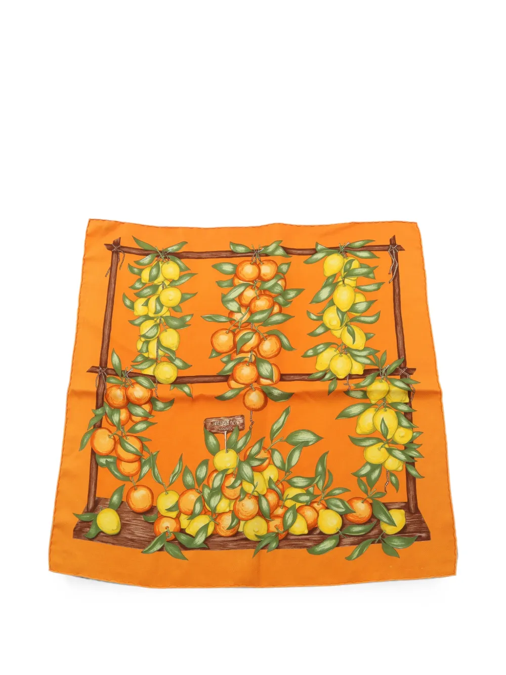 Hermès Pre-Owned 2000s Oranges and Lemons scarf