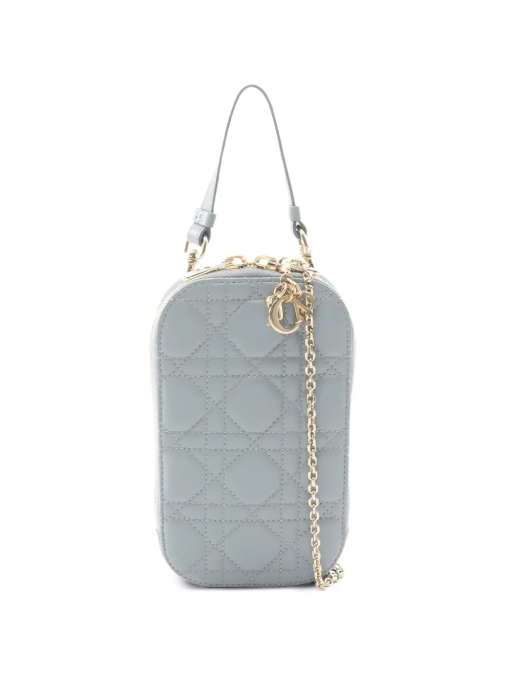 Christian Dior Pre-Owned 2010s Cannage Lady Dior phone holder - Blue