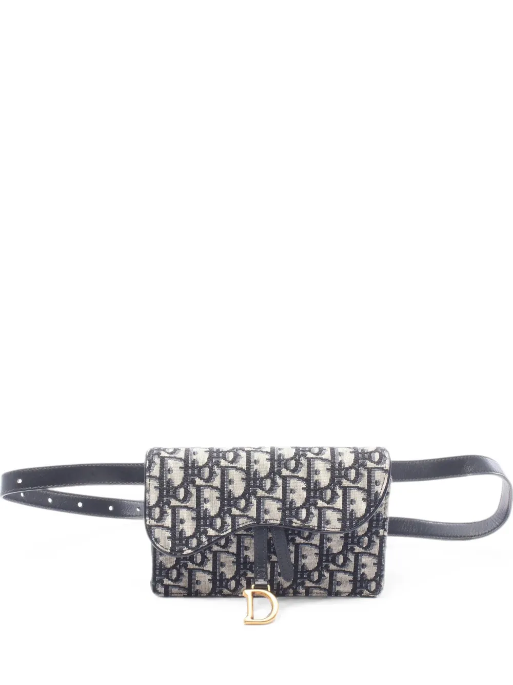 Christian Dior Pre-Owned 2010s Saddle Oblique belt bag - Blu