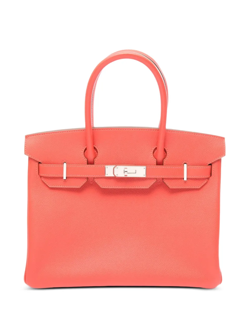 Hermès Pre-Owned 2010s 30 Birkin Epsom-leather tote bag - Orange