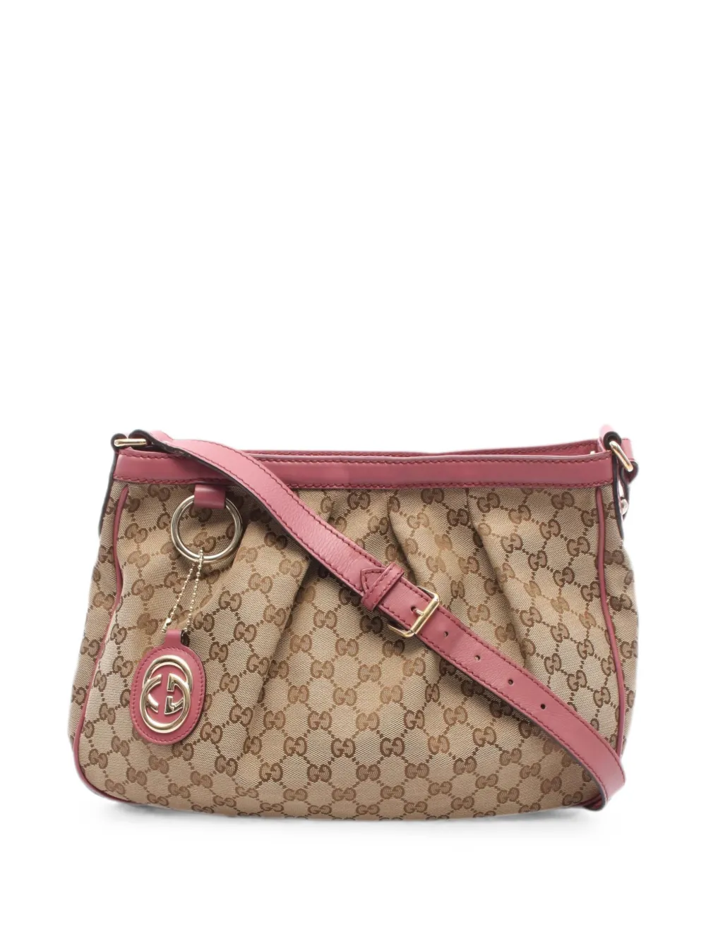 Gucci Pre-Owned 2000s Sukey canvas shoulder bag - Nude