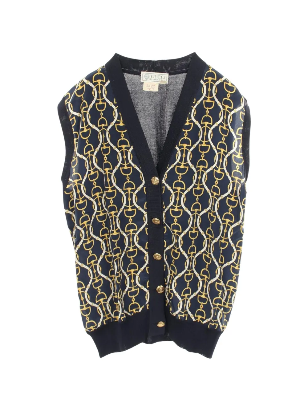 Gucci Pre-Owned 2000s Horsebit pattern vest - Blau