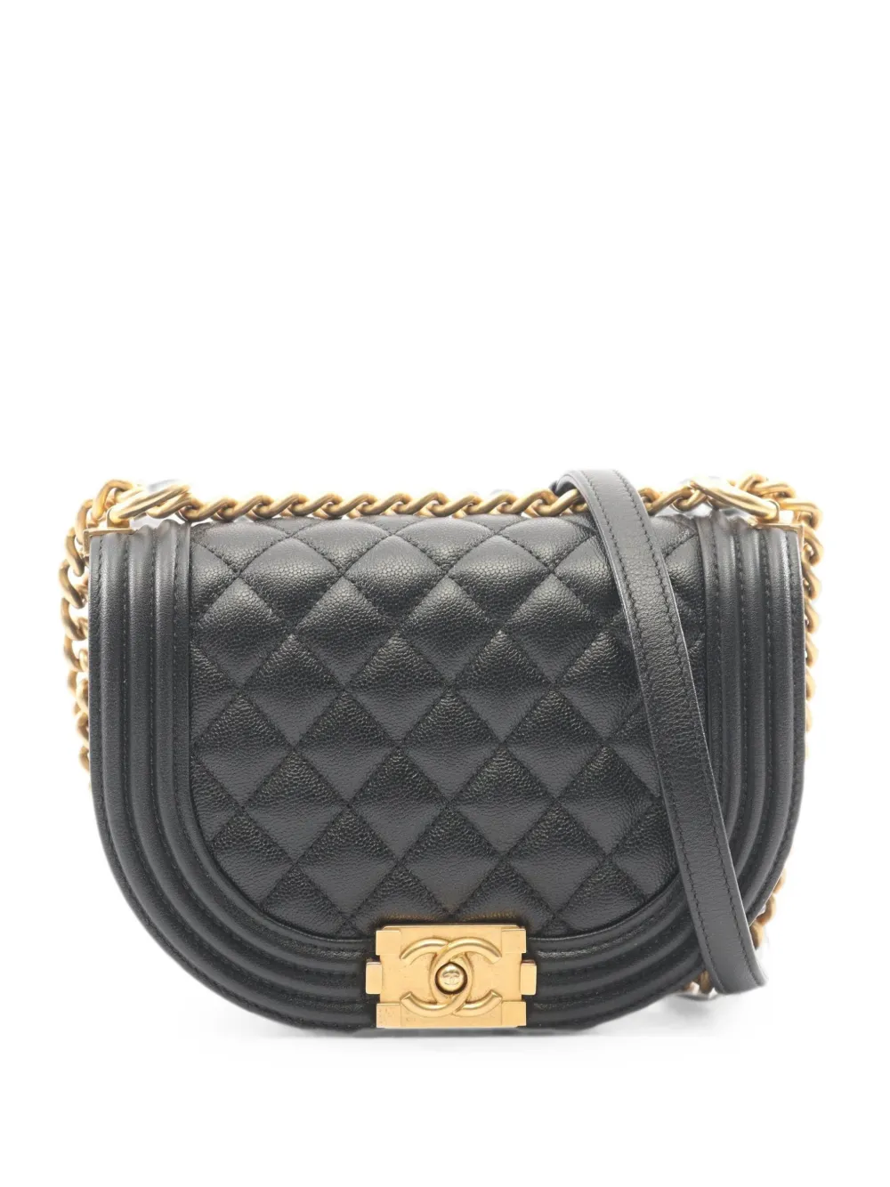 CHANEL Pre-Owned Boy quilted shoulder bag - Black