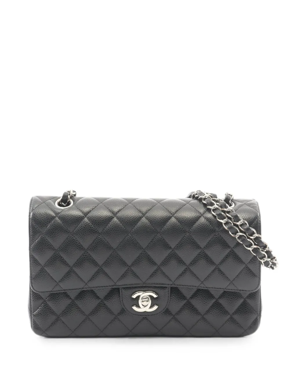 CHANEL Pre-Owned 2019 Double Flap matelassé leather shoulder bag - Black