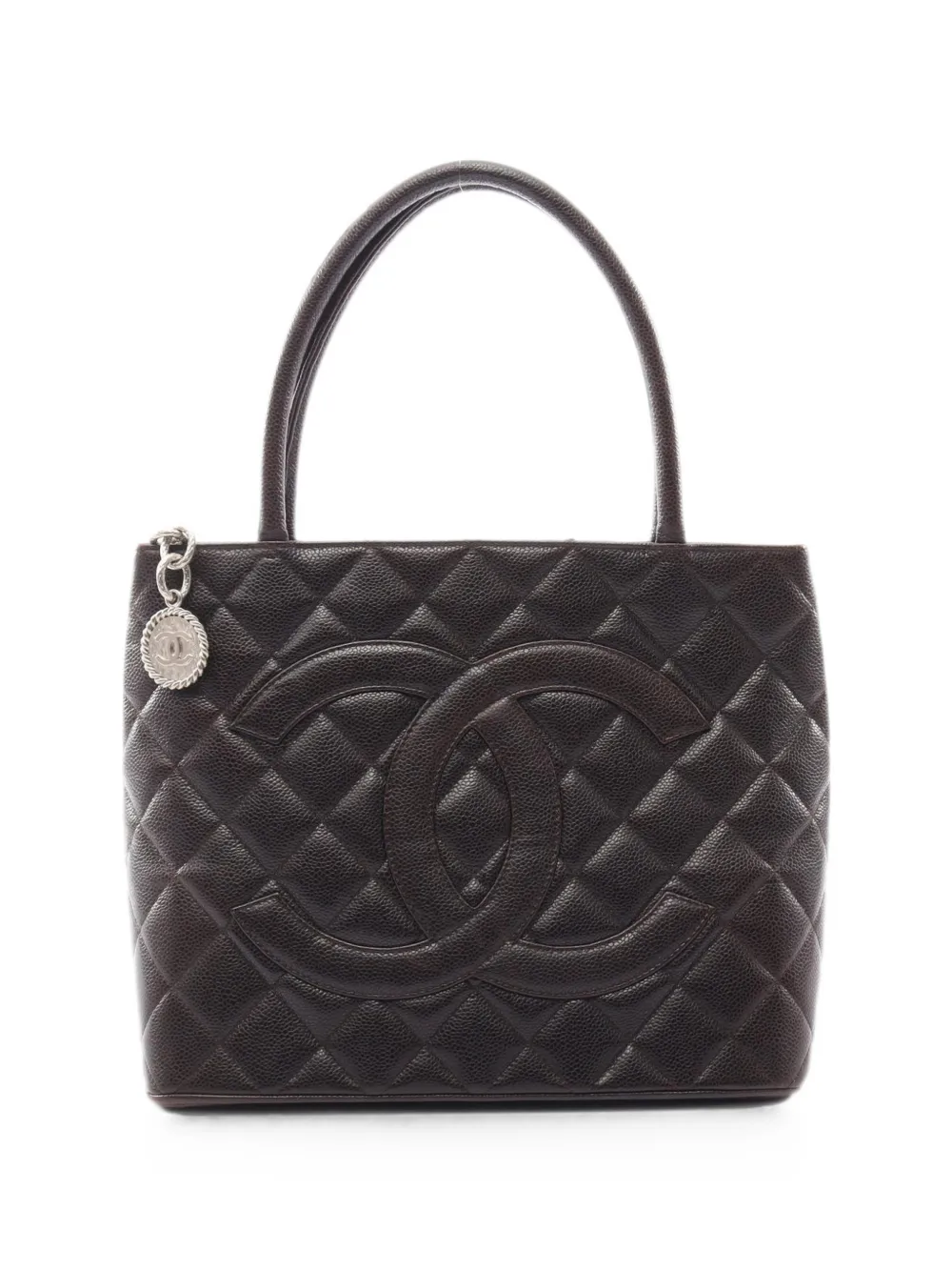 CHANEL Pre-Owned 2006-2008 Caviar quilted tote bag - Brown