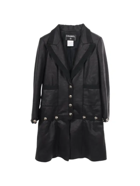 CHANEL Pre-Owned 1986-1988 Cocoline button-down coat