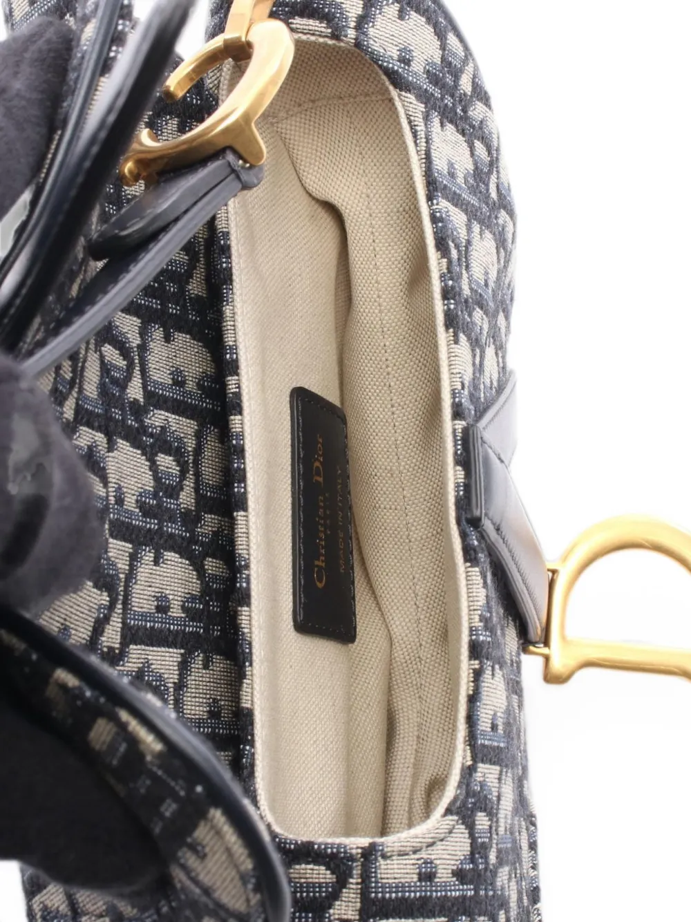 Christian Dior Pre-Owned 2010s kleine Saddle shopper Blauw