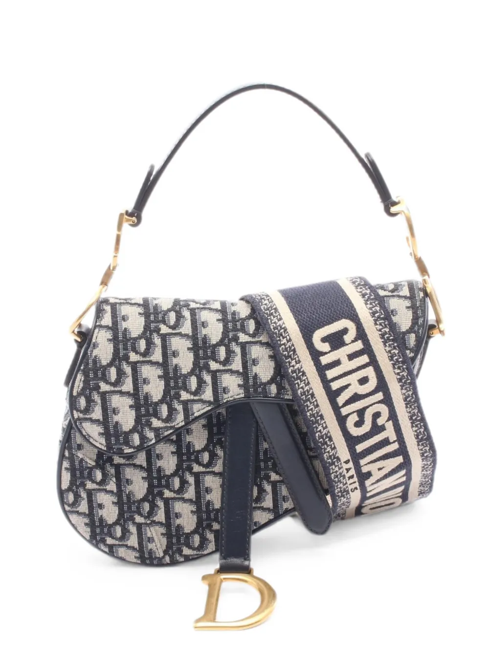 Christian Dior Pre-Owned 2010s mini Saddle tote bag - Blue