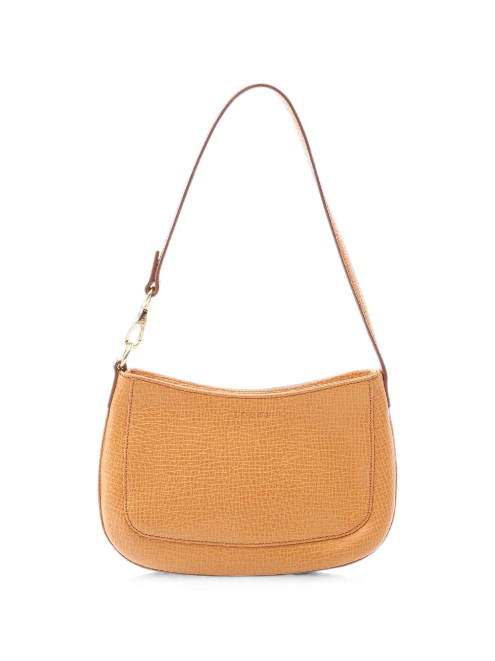 Loewe Pre-Owned 2010s mini Schultertasche mit Logo-Prägung - Nude