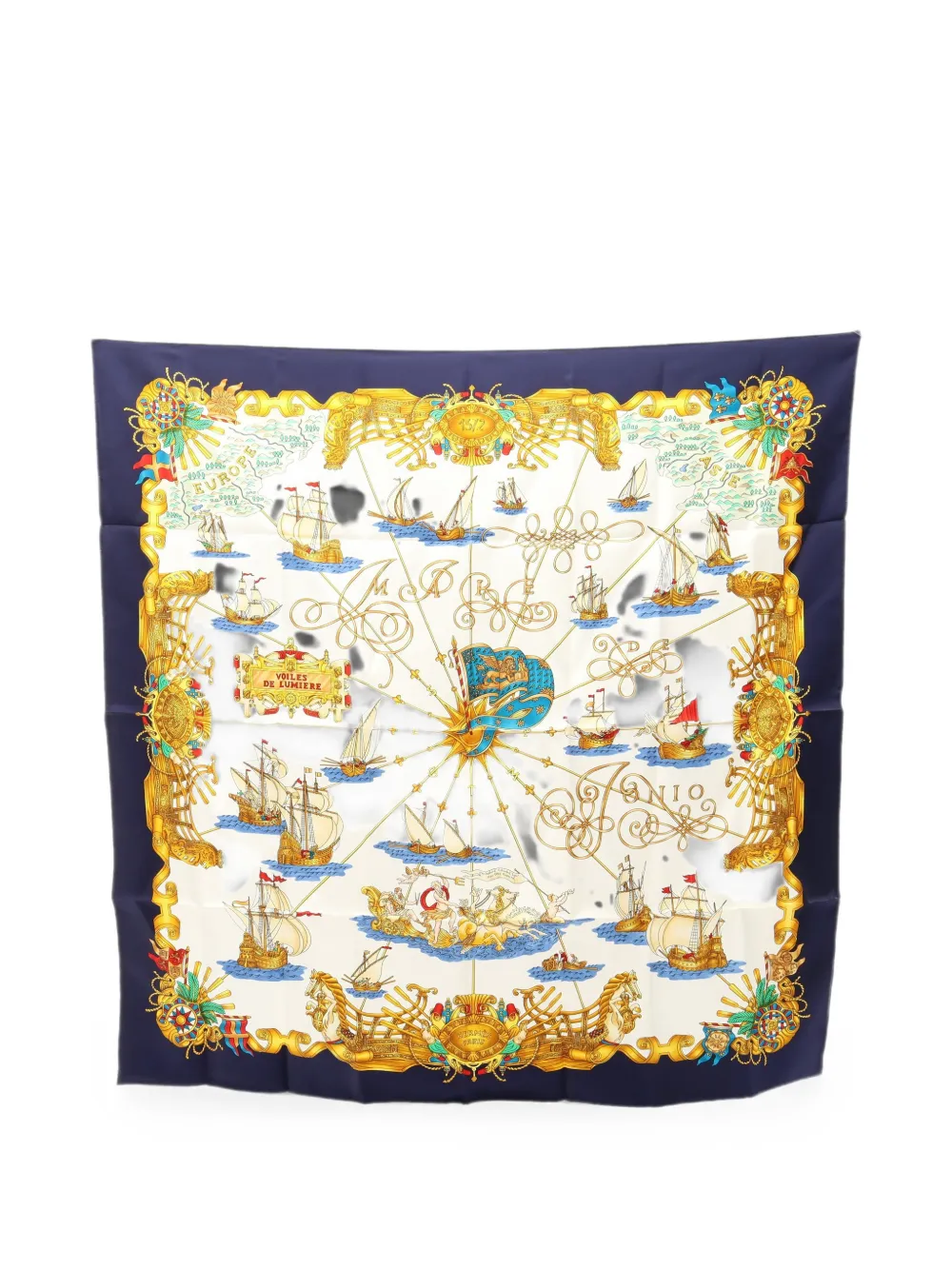 Hermès Pre-Owned 2010s Voiles de Lumiere silk scarf - Weiß