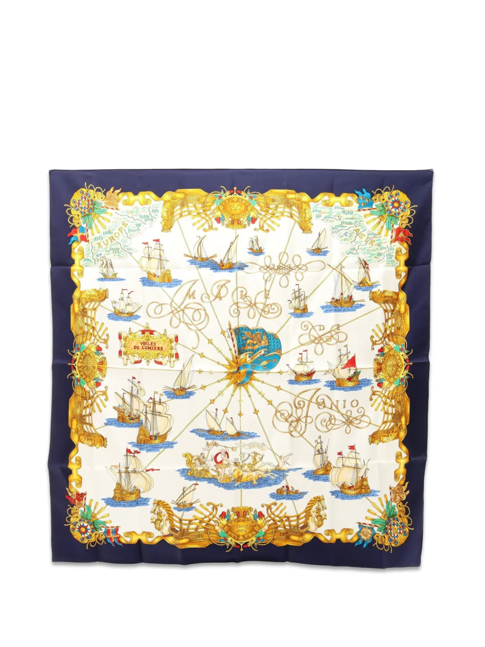 Hermès Pre-Owned 2010s Voiles de Lumiere silk scarf - Weiß