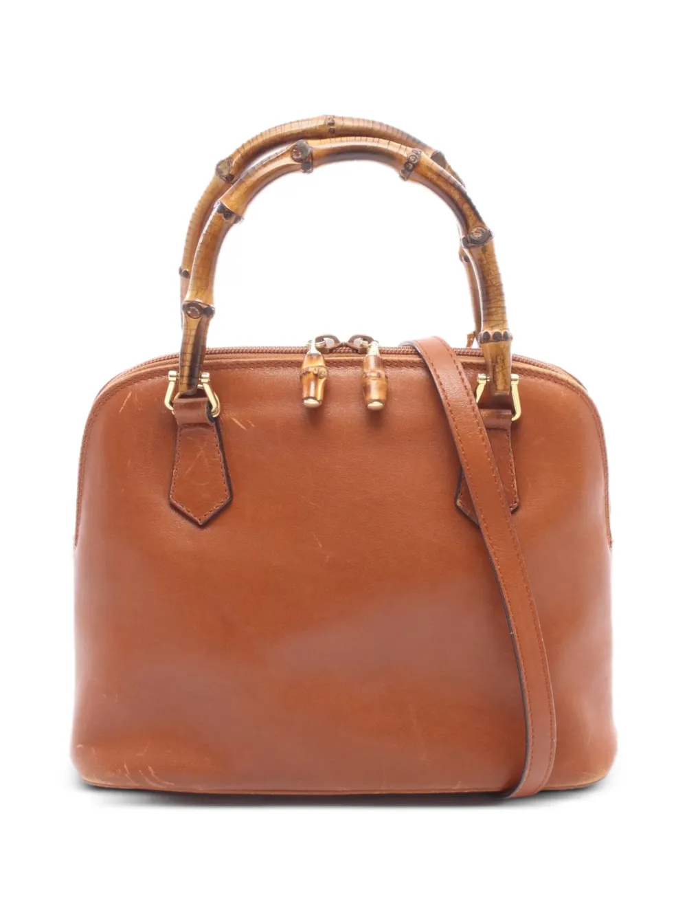 Gucci Pre-Owned 2000s Bamboo-handle leather tote bag - Brown
