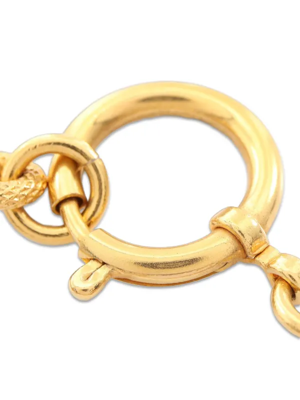 CHANEL Pre-Owned 1993 Coco Mark Necklace | Gold | FARFETCH