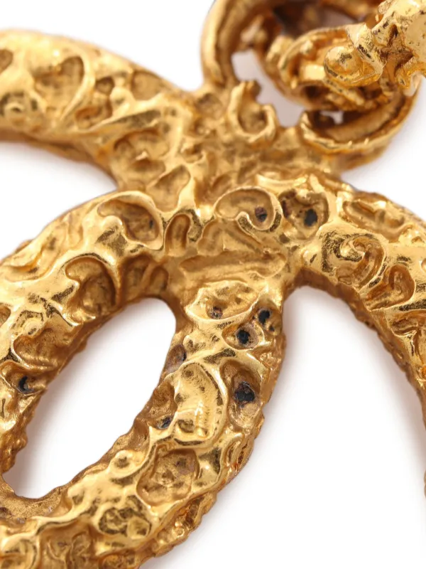 CHANEL Pre-Owned 1993 Coco Mark Necklace | Gold | FARFETCH
