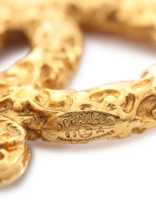 CHANEL Pre-Owned 1993 Coco Mark Necklace | Gold | FARFETCH