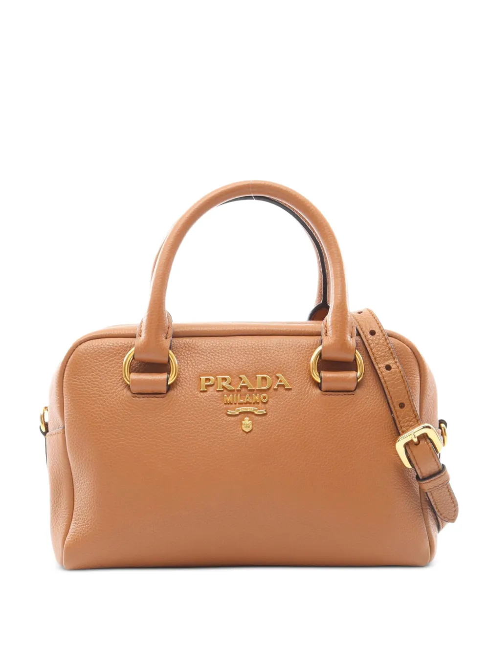 Prada Pre-Owned Borsa tote Vitello Phenix anni 2010 - Marrone
