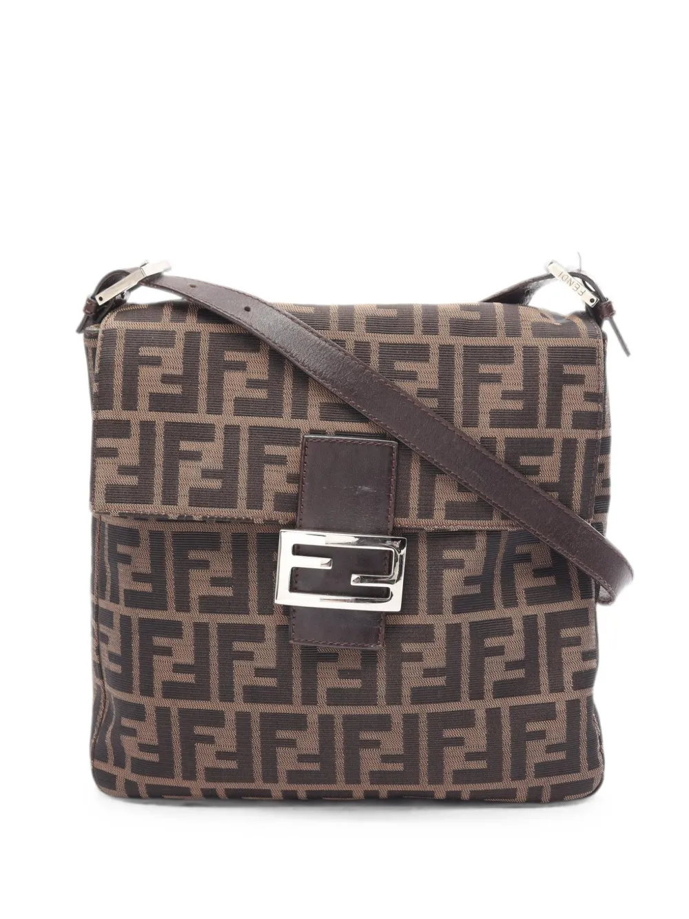 Fendi Pre-Owned 2000s Zucca shoulder bag - Braun
