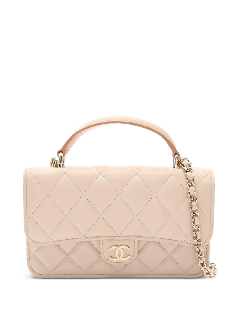 CHANEL Pre-Owned Matelassé leather wallet - Toni neutri