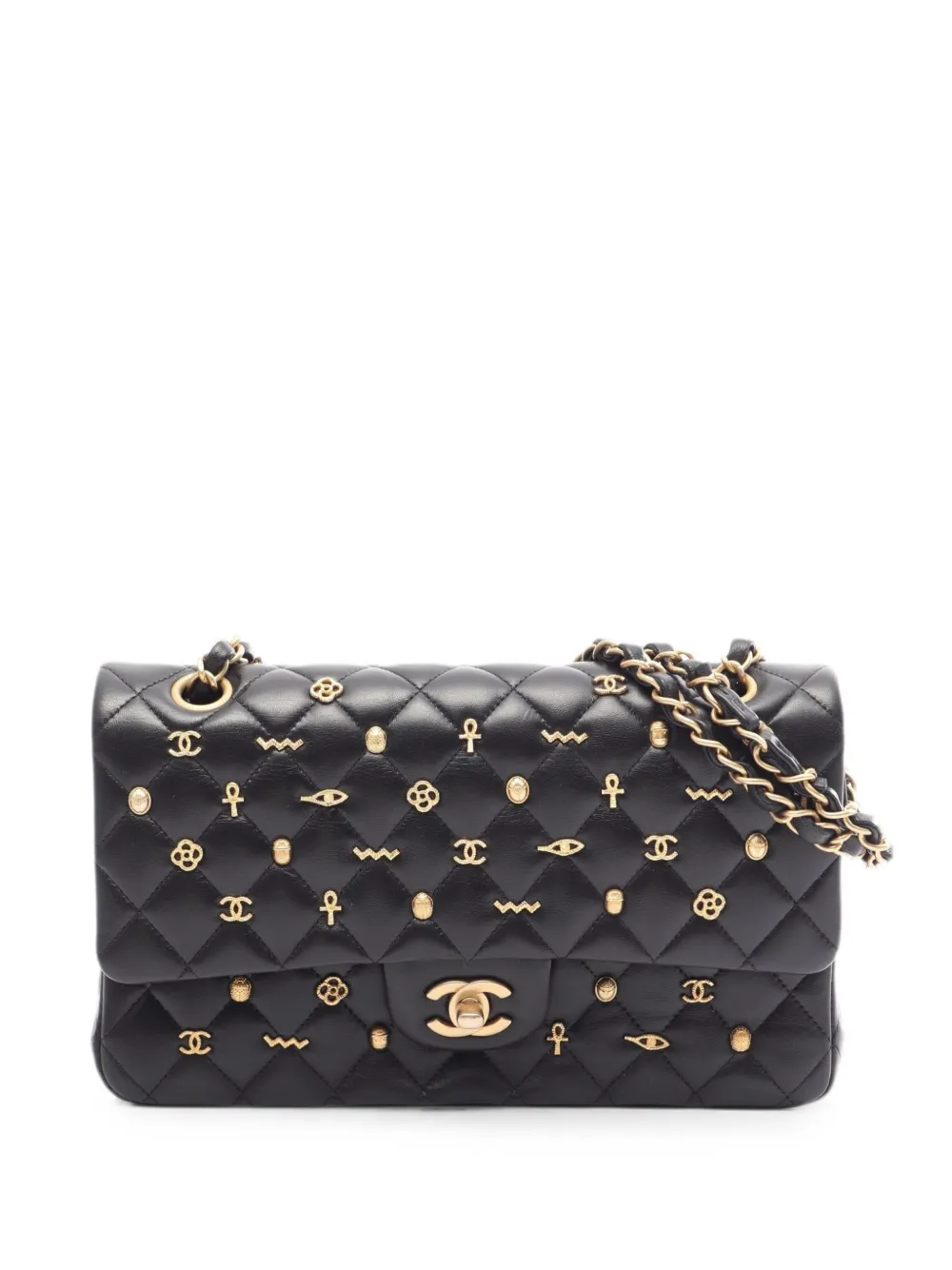 CHANEL Pre-Owned 2019 Timeless Egypt-charms shoulder bag - Black