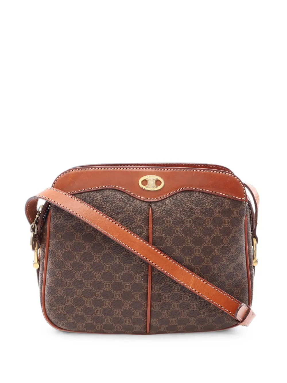Celine Pre-Owned 2000s Macadam cross body bag - Brown