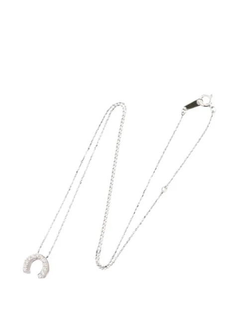 Celine Pre-Owned 2010s horseshoe-pendant diamond necklace