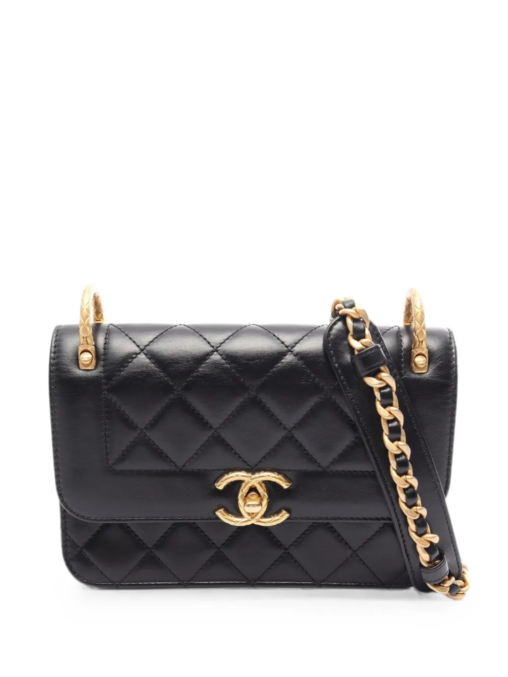 CHANEL Pre-Owned 2021s Matelassé leather shoulder bag - Nero
