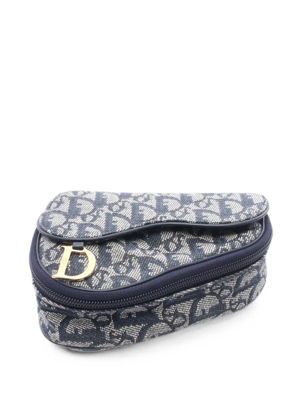 Christian Dior Pre-Owned 2010s Trotter Saddle pouch - Blau