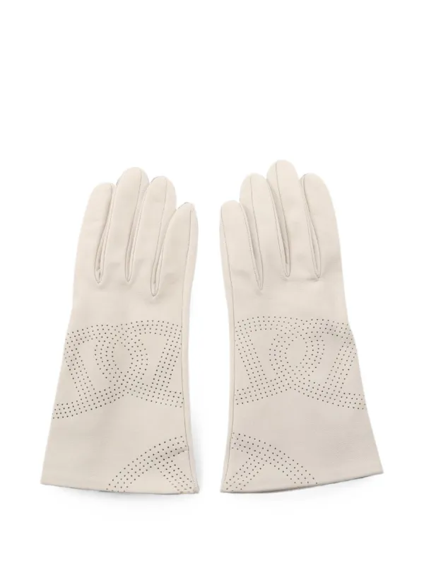 Hermès Pre-Owned 2010s レザーグローブ | ニュートラル | FARFETCH JP