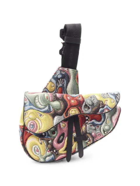 Christian Dior Pre-Owned 2010s × Kenny Scharf Saddle belt bag