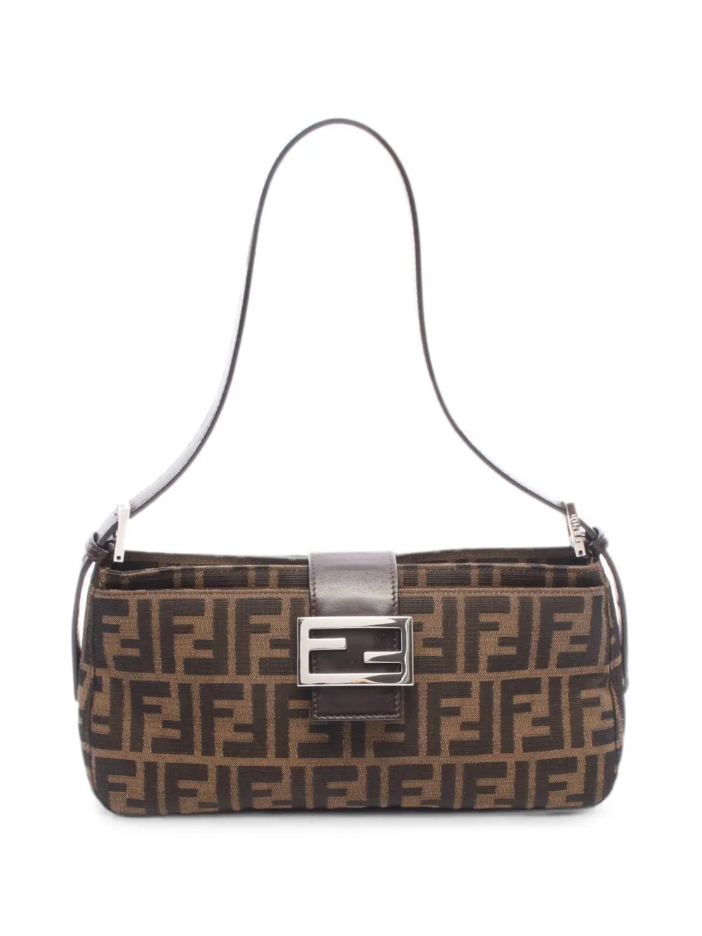 Fendi Pre-Owned 2010s Zucca Mamma Baguette shoulder bag - Braun