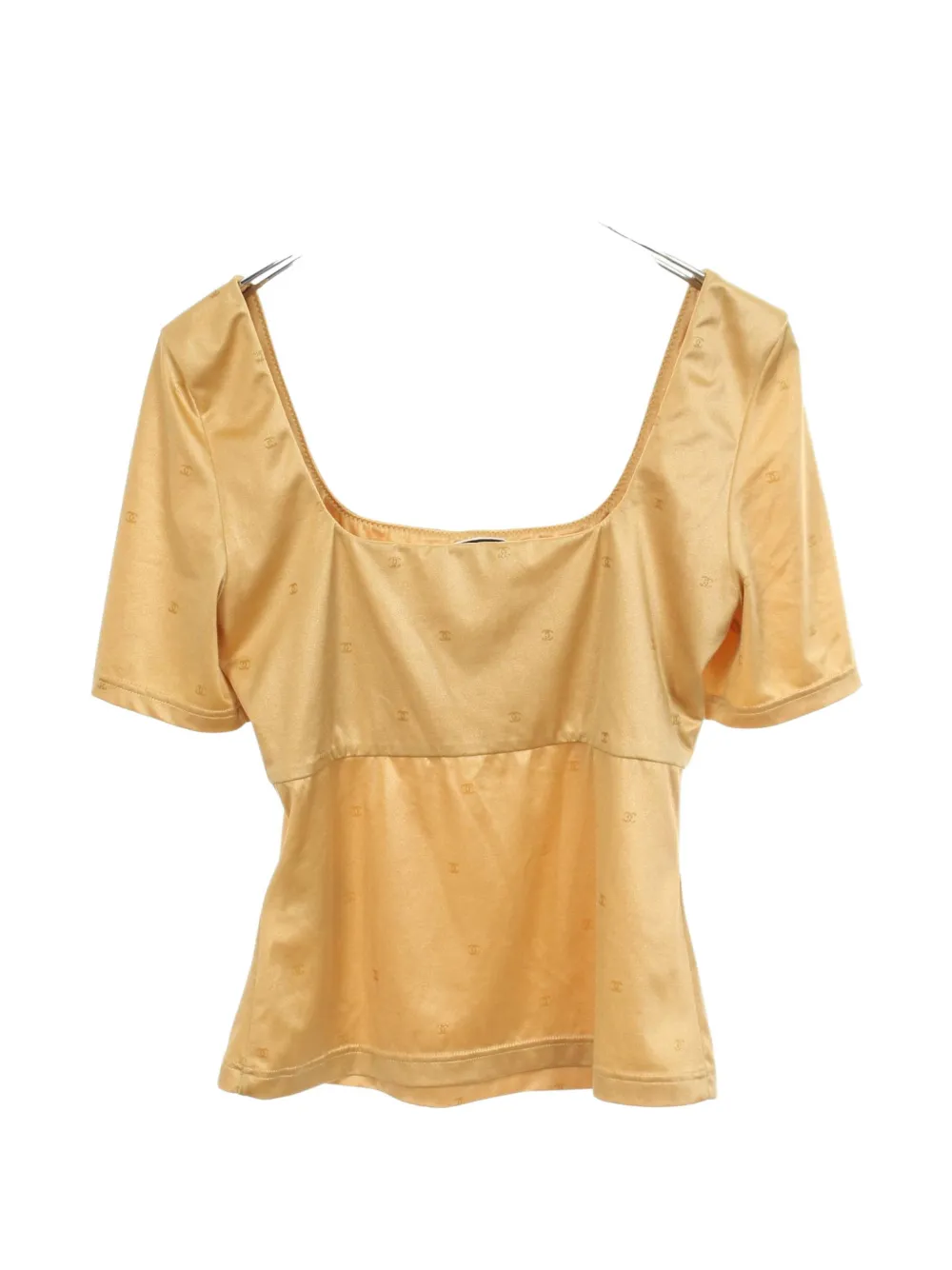 CHANEL Pre-Owned 1986-1988 Coco Mark blouse - Yellow