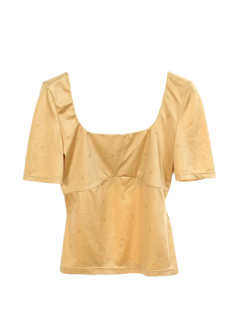 CHANEL Pre-Owned 1986-1988 Coco Mark blouse - Giallo