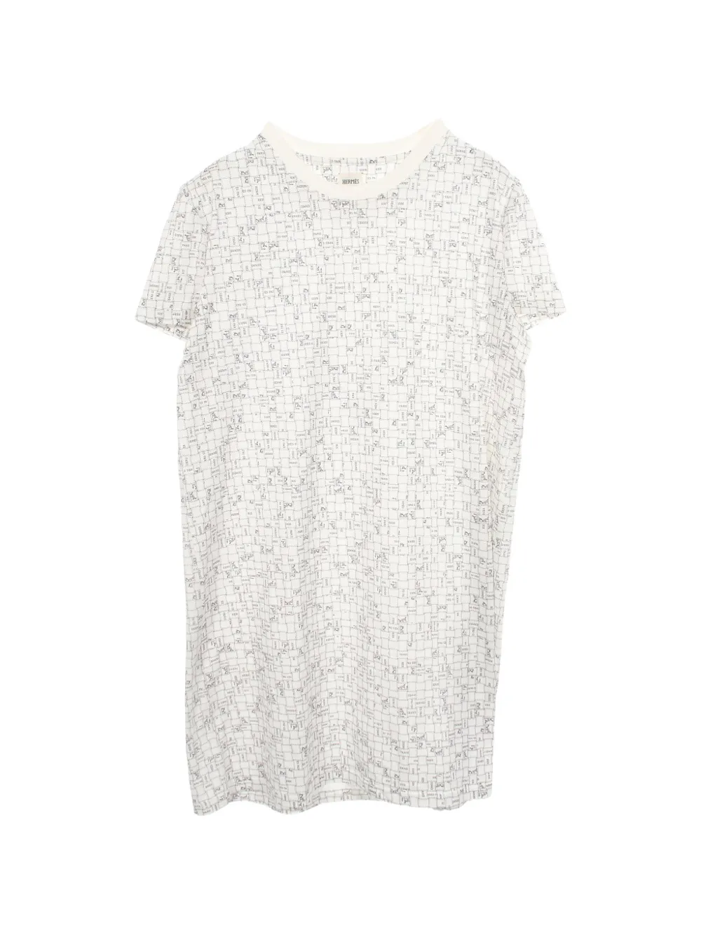 Hermès Pre-Owned 2010s Bolduc Au Carre midi dress - Weiß