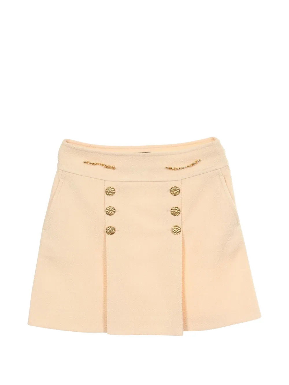 Gucci Pre-Owned 2010s Horsebit wool skirt - Nude