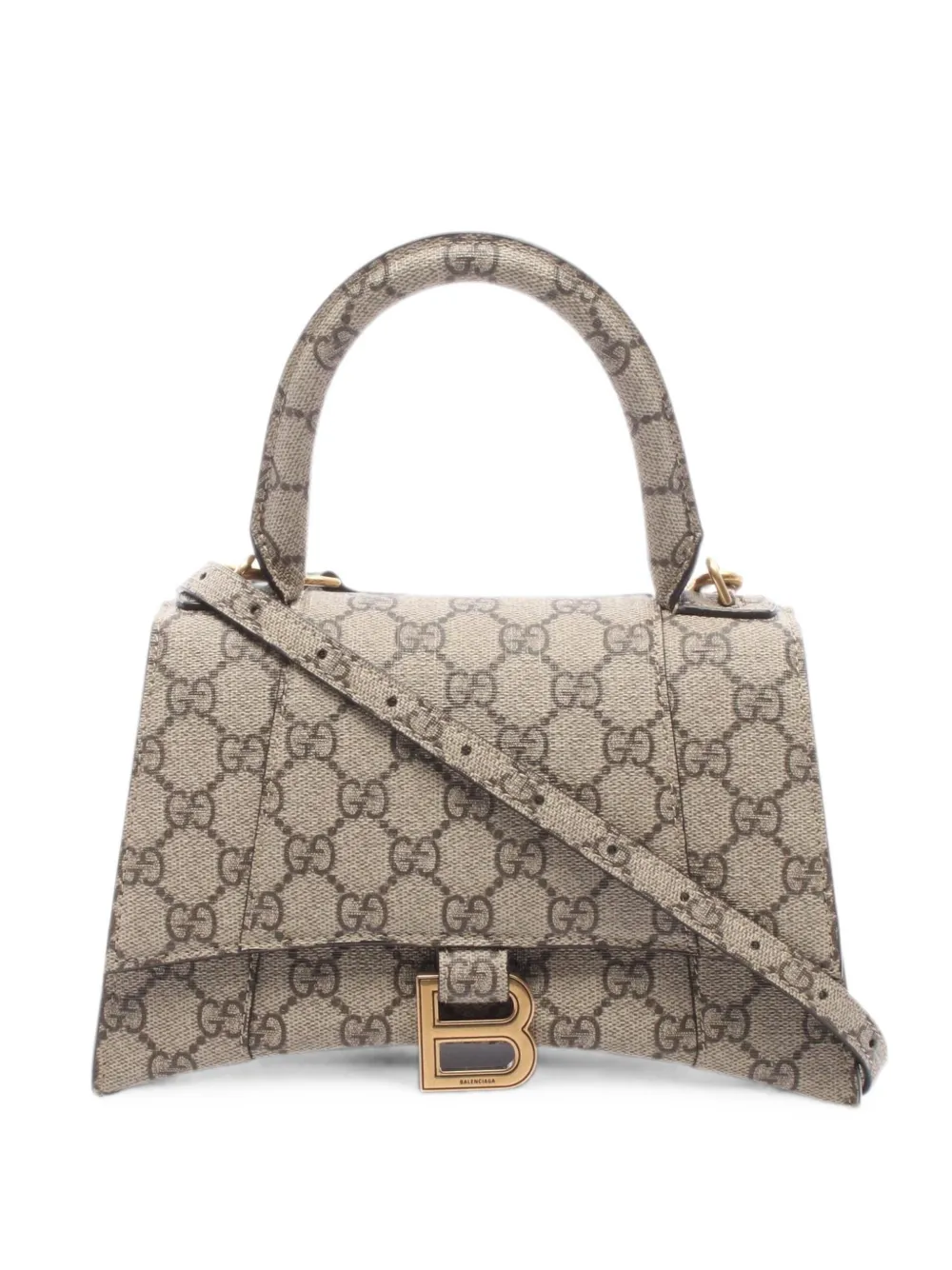 Gucci Pre-Owned x Balenciaga 2010s Hacker Project Hourglass handbag - Nude