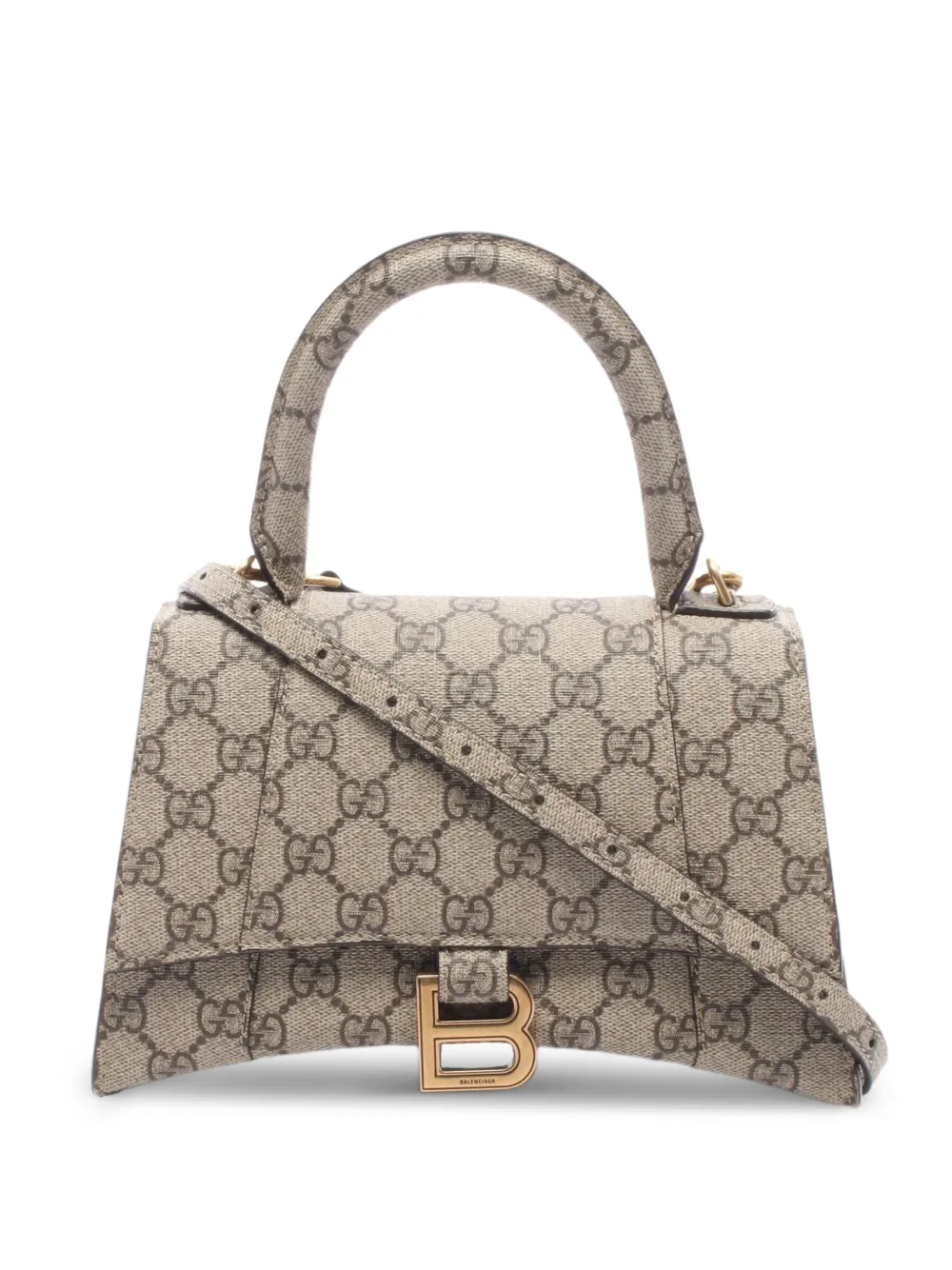 Gucci Pre-Owned x Balenciaga 2010s Hacker Project Hourglass handbag - Neutrals