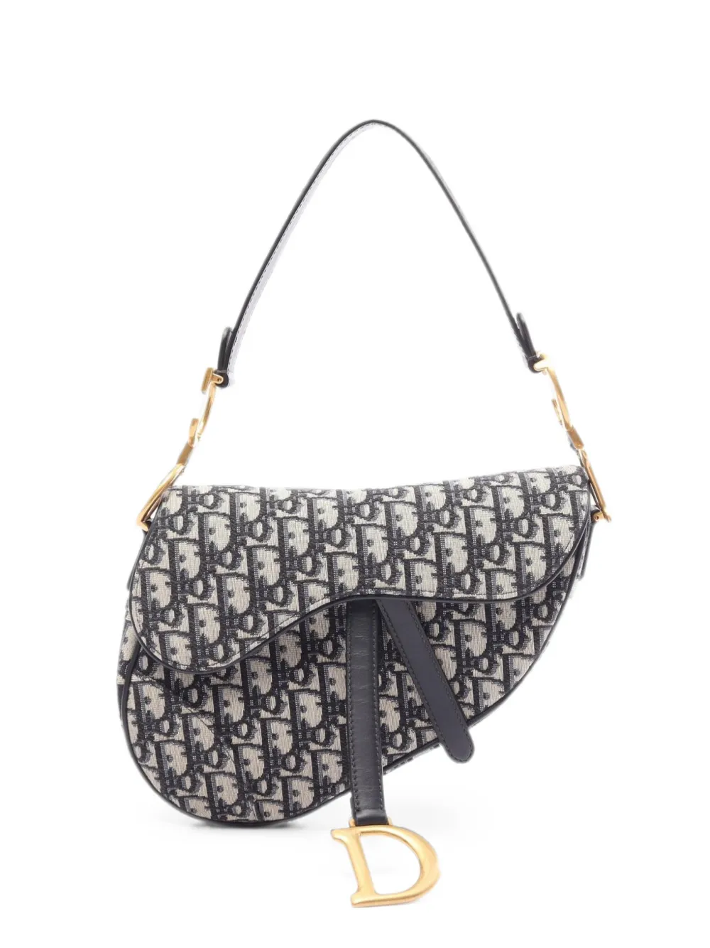 Christian Dior Pre-Owned 2010s Saddle Oblique shoulder bag - Blue