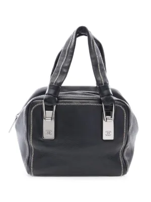 CHANEL Pre-Owned 2003 Sports Line Duffle Gym Bag | Black | FARFETCH