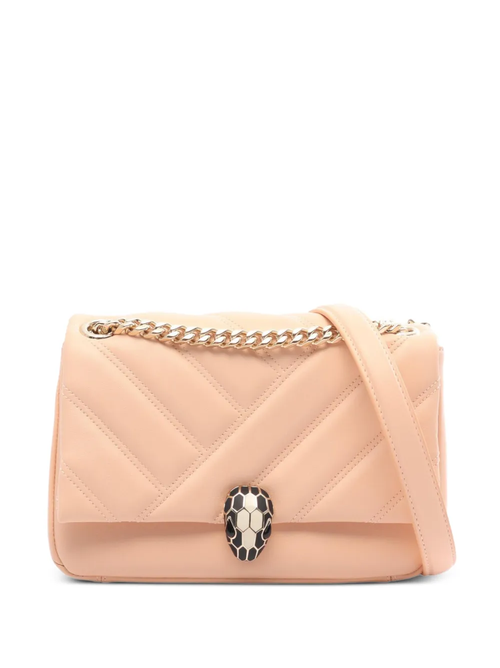 Bvlgari Pre-Owned 2010s Serpenti Cabochon shoulder bag - Nude