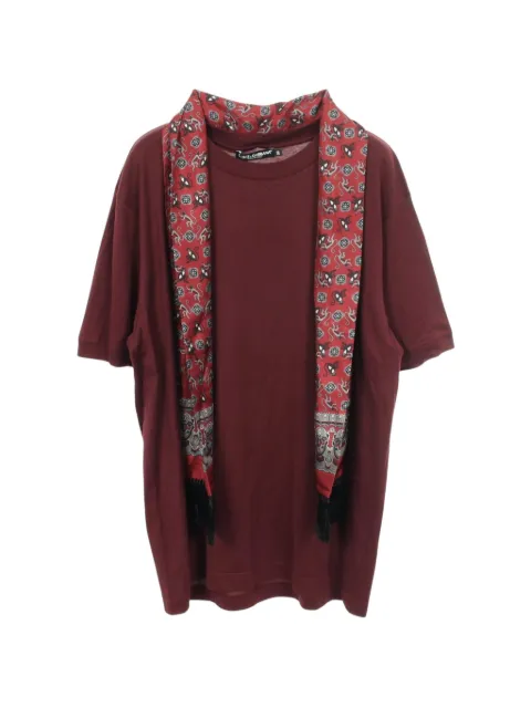 Dolce & Gabbana Pre-Owned 2020s scarf-detail T-shirt