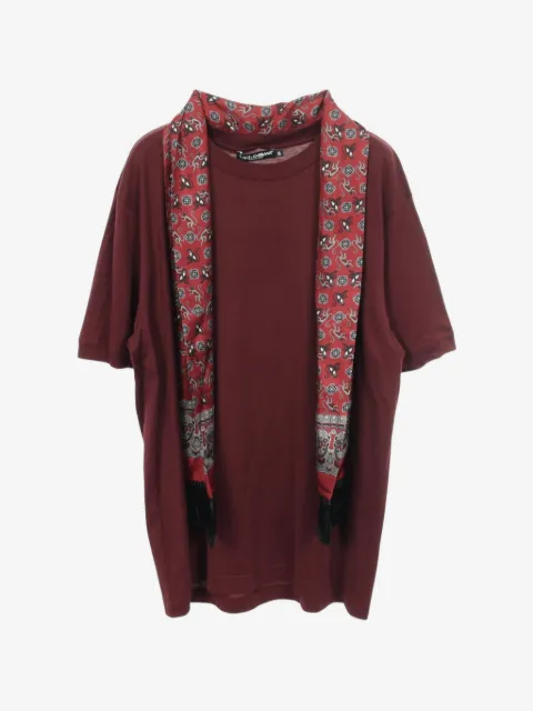 Dolce & Gabbana Pre-Owned 2020s scarf-detail T-shirt