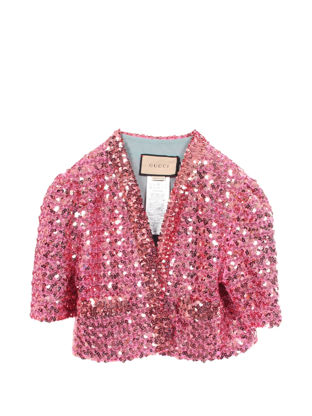 Gucci Pre-Owned 2020s sequin-embellished jacket - Pink