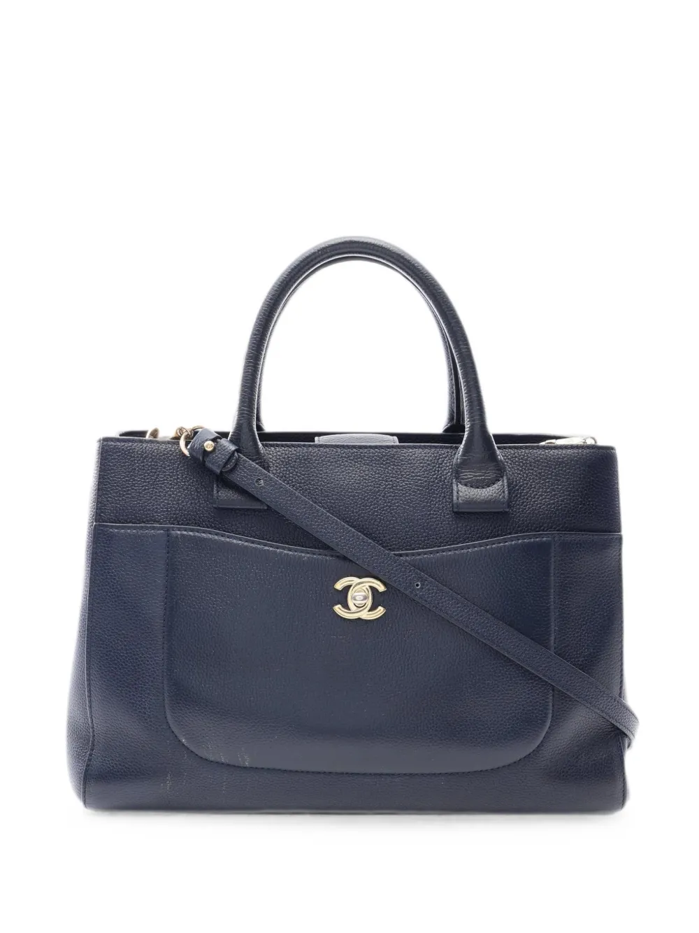 CHANEL Pre-Owned 2016-2017 Neo Executive leather tote bag - Blue