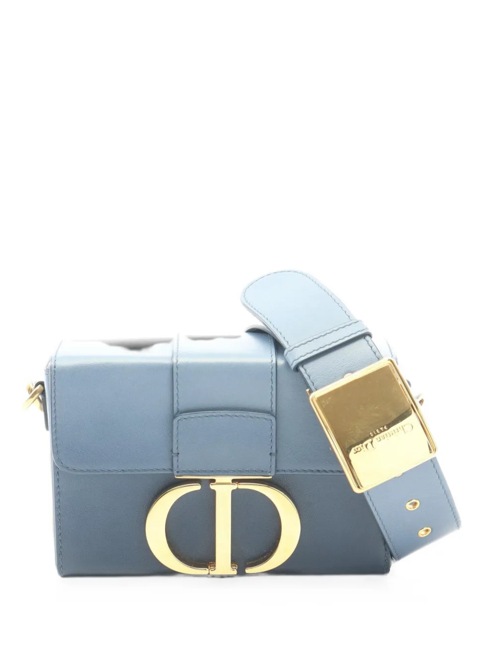 Christian Dior Pre-Owned 2010s 30 Montaigne box leather crossbody bag - Blue
